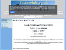 Tablet Screenshot of fastaerials.co.uk
